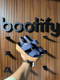 Brooklyn Cork Low Sandal (Navy)