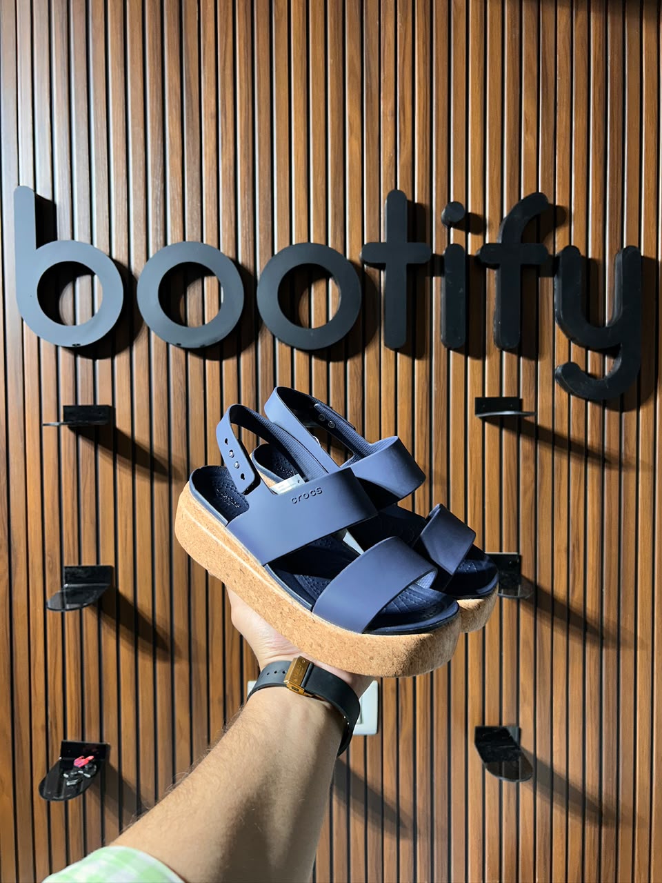 Brooklyn Cork Low Sandal (Navy)