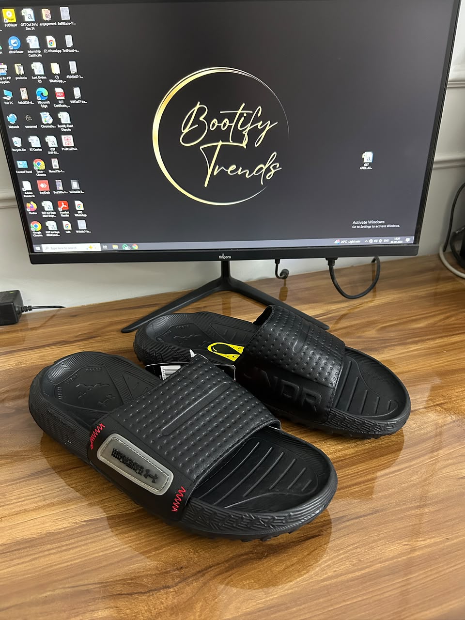 UA Mercenary Slides (Black)