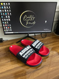 Nike Adilette Slides (Navy-Red)